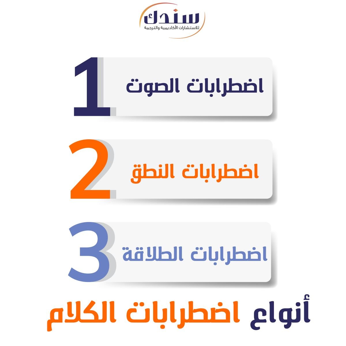 أنواع اضطرابات الكلام